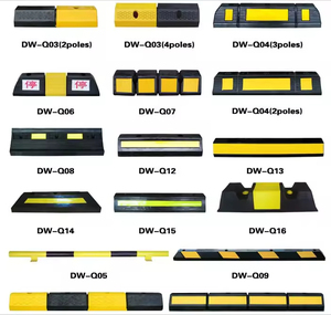 Thiết kế mới 500mm bãi đậu xe lề đường cao su nhựa xe bánh xe Stopper cho nhà để xe & bãi đậu xe bội thu bánh xe cao su bãi đậu xe - Product Image 6