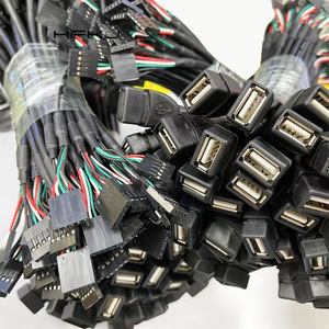 <strong>USB</strong> <strong>Header</strong> to Motherboard <strong>USB</strong> <strong>2</strong>.<strong>0</strong> Adapter Cable <strong>USB</strong> <strong>2</strong>.<strong>0</strong> Type a Female to Dupont 9 10 Pin Female <strong>Header</strong> Motherboard Cable Cord - Product Image 4