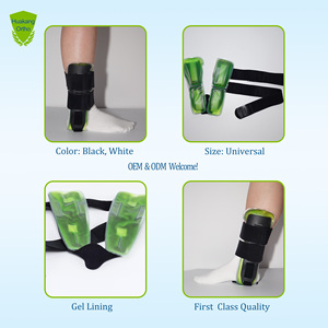 Регулируемый нейлоновый медицинский бандаж для голеностопа с гелем для горячей/холодной терапии, сертифицированный CE ISO13485, унисекс, для защиты при растяжениях голеностопа - Product Image 3