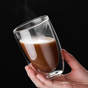 250มิลลิลิตร/8ออนซ์แก้วสองชั้นแก้วกาแฟผนังคู่ถ้วยกาแฟ
