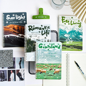 A5 Coil <strong>Book</strong> Enjoy Life Series Ins Landscape Literary Handbook Notebook Spiral Notebook Diary Journal School Exercise <strong>Book</strong> - Product Image 2