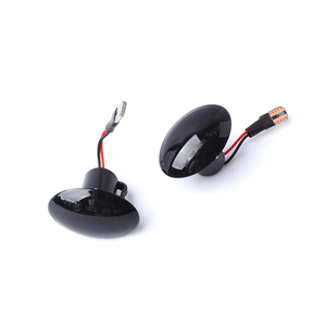 Autodynamic dinamik yan gösterge LED sinyal lambası füme Lens Amber Fia t 500 için LED yan Marker işık - Product Image 2