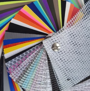 Metalik özelliği ile çanta ve çadır açık kullanım için toptan PVC şeffaf branda takviyeli su geçirmez kumaş - Product Image 3