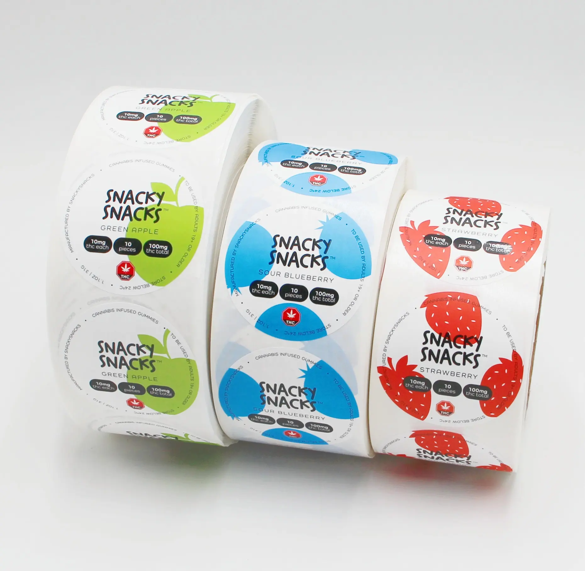 식품 패키지 캔디 박스 스티커 인쇄 라벨에 대한 스티커 합성 용지 2 인치 원형 라벨 스티커 사용자 정의