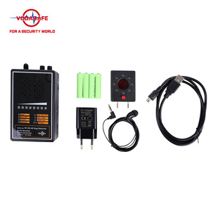 Detector de RF Vodasafe para hotel, detector de cámara inalámbrica antiespía con receptor de audio de escucha con cable, compatible con Red WiFi