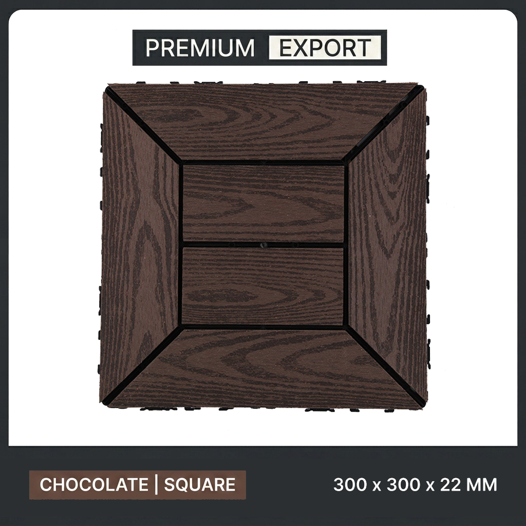Chocolat - Incrustation encadrée (en relief)