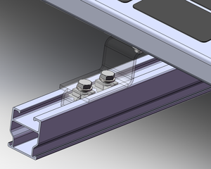 Düz beton balkon doğu-batı paneli raf kiti için güneş çatı zemin montaj sistemi balastlı yapısı - Product Image 6