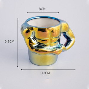 Seramik kupa komik kişilik yaratıcı basit renkli kahve fincanı çay bardağı su bardağı - Product Image 3
