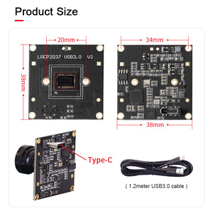 2MP IMX307 4mm 75Degree Distortionless USB3.0 Type-C UVC Plug Play 0.005Lux Low Light Level 1080P 60fps <strong>Camera</strong> Module - Product Image 3