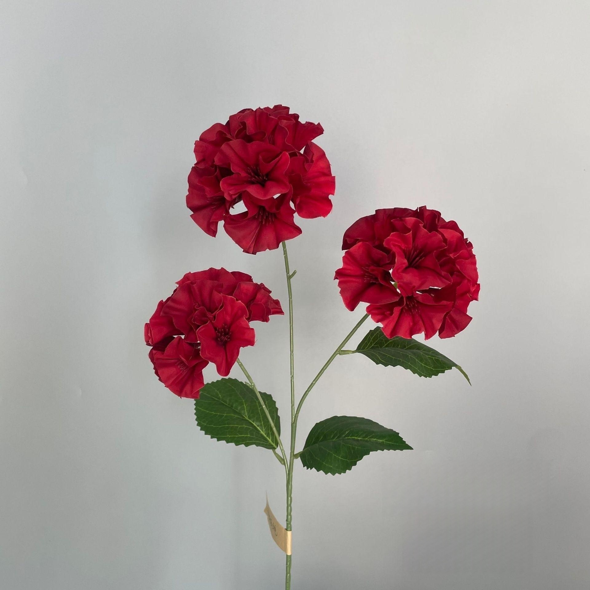 Boule de fleur de jadéite rouge