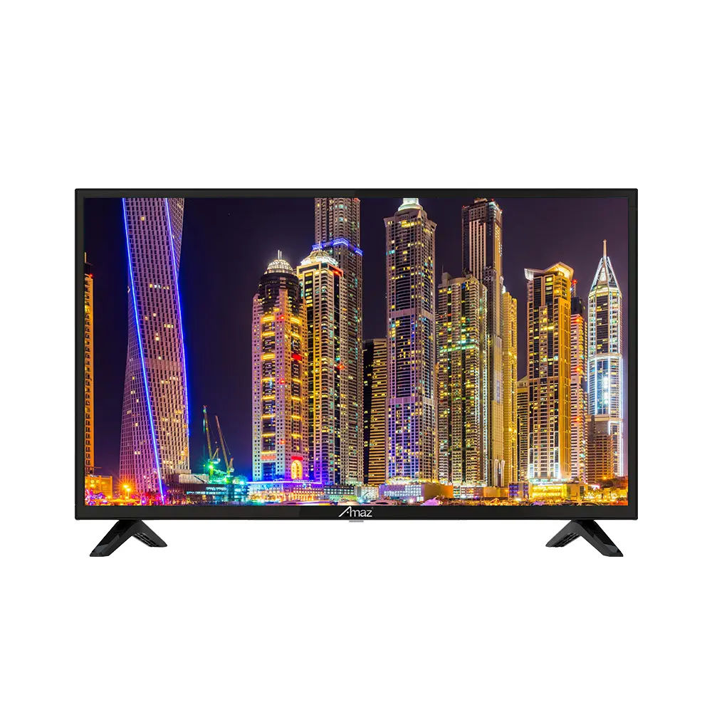 Amaz TV 75-85 Inch 4K Android Smart LCD Monitor HDTV Definition LED Backlight Black Cabinet Flat Screen CE Certified Television