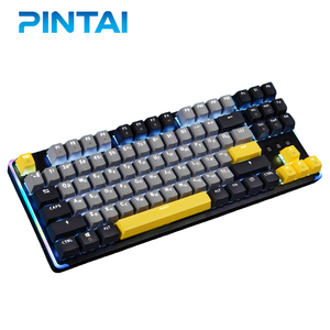 Hiệu Suất Cao RGB Bàn Phím Có Dây Kết Nối 87 Phím Chơi Game Bàn Phím Song Ngữ Keycaps Tiếng Anh Và Tiếng Nga - Product Image 1