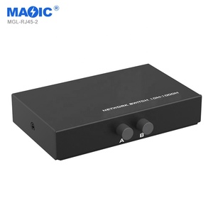 New Adaptive Bi Directional Network <strong>Switch</strong> 10m-1000Mbps <strong>2</strong> <strong>Input</strong> <strong>1</strong> <strong>Output</strong> RJ45 Splitter Network <strong>Switch</strong>