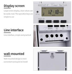 QJC Waterproof KG316T-F <strong>Timer</strong> Switch <strong>LCD</strong> <strong>Display</strong> Programmable Time Controller Lighting Timing <strong>Control</strong> With Blackout Memory