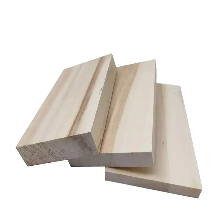 Sıcak satış Paulownia ahşap fiyat çam/paulownia/kavak geçirmeli ahşap tahta paulownia katı ahşap paneller