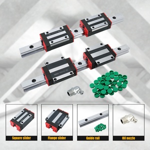 CNC <strong>Linear</strong> <strong>Guide</strong> Rail Flang <strong>Square</strong> Type <strong>Linear</strong> Rail <strong>Guide</strong> HGH25CA 400mm <strong>Linear</strong> <strong>Guides</strong> Rail <strong>Block</strong> for CNC - Product Image 3