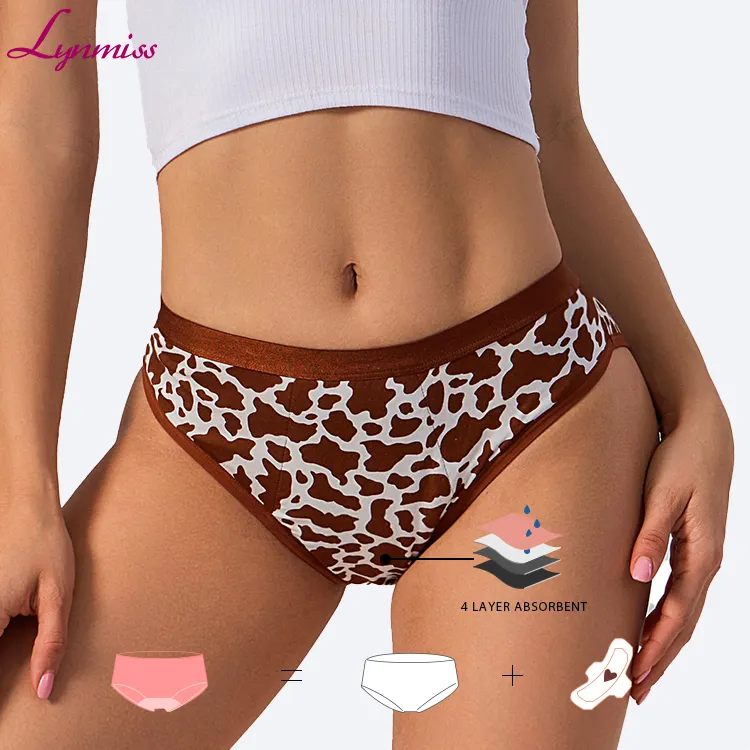 Großhandel 4 Schichten Auslaufs icher Bragas Menstruation Voller Schutz Culotte Menstruation Adolescente Menstruation funktionelles Höschen