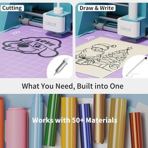 Likcut เครื่องตัดไวนิล S501คอมโบเครื่องตัดพล็อตเตอร์เครื่องตัดด้วยมืองานฝีมือ DIY ผ้าอุปกรณ์ไวนิลถ่ายโอน - Product Image 5
