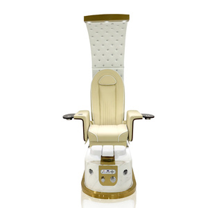 HICOMED Luxus elektrische Gesichts behandlung kosmetische Schönheit <span class=keywords><strong>Massage</strong></span> Tattoo Bett Tisch moderne Weißgold Basis Salon Möbel PU Holz Material - Product Image 4