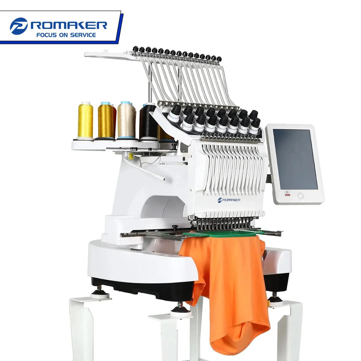 China Promaker Single Head Computer Embroidery Sewing Machine customized with high quality