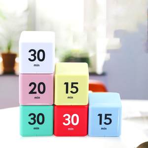 WSY75 Custom Cube Rotierender Timer Workout Produktivität Pomodoro Timer Großhandel Digital Flip Kitchen Countdown Timer für Kinder