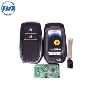 Orijinal anahtarsız araba anahtarı 2 düğmeler fskkeyless 9mhz 8Achip modeli BM1EW PCB numarası 61A965-0182 To-yota Auto oto anahtarı için Fit - Product Image 4