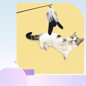 Hai Con Mèo bằng gỗ trêu chọc con mèo để giảm bớt sự nhàm chán Đồ chơI mèo 2025 có thể thu vào thanh để trêu chọc Con Mèo - Product Image 6