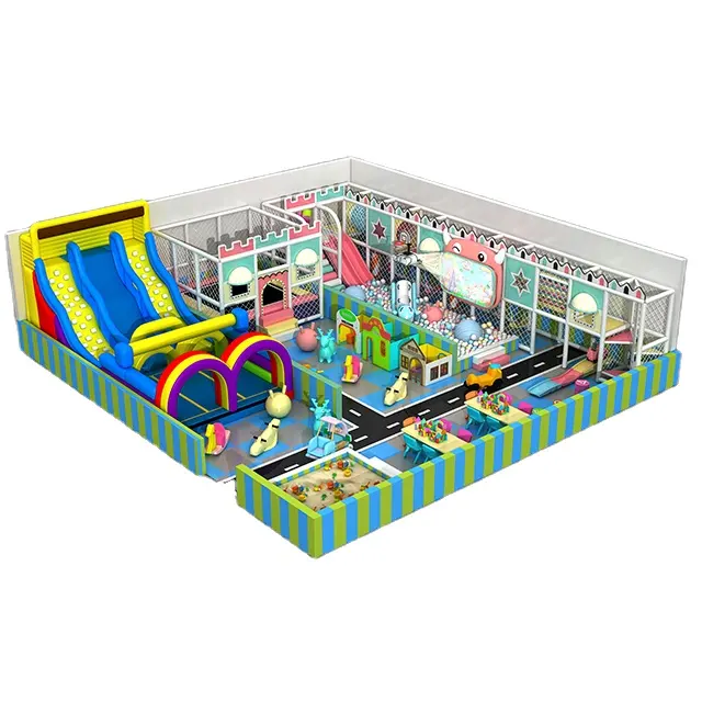 Equipamento de playground interno para crianças, mini playground macio para crianças