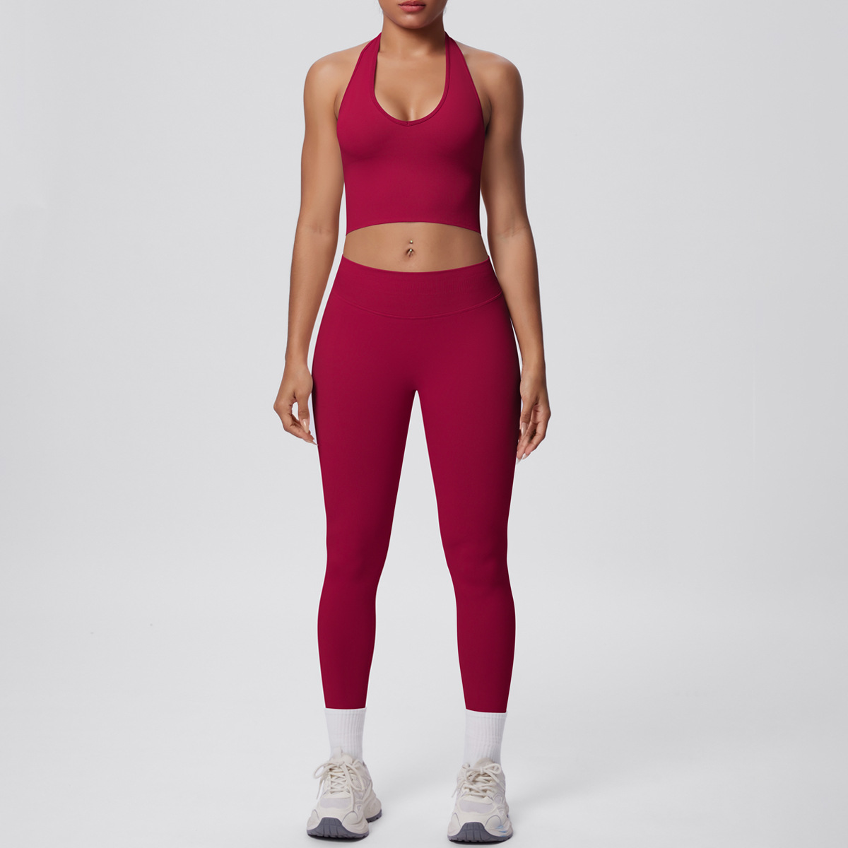 Conjunto rojo de sujetador y bragas