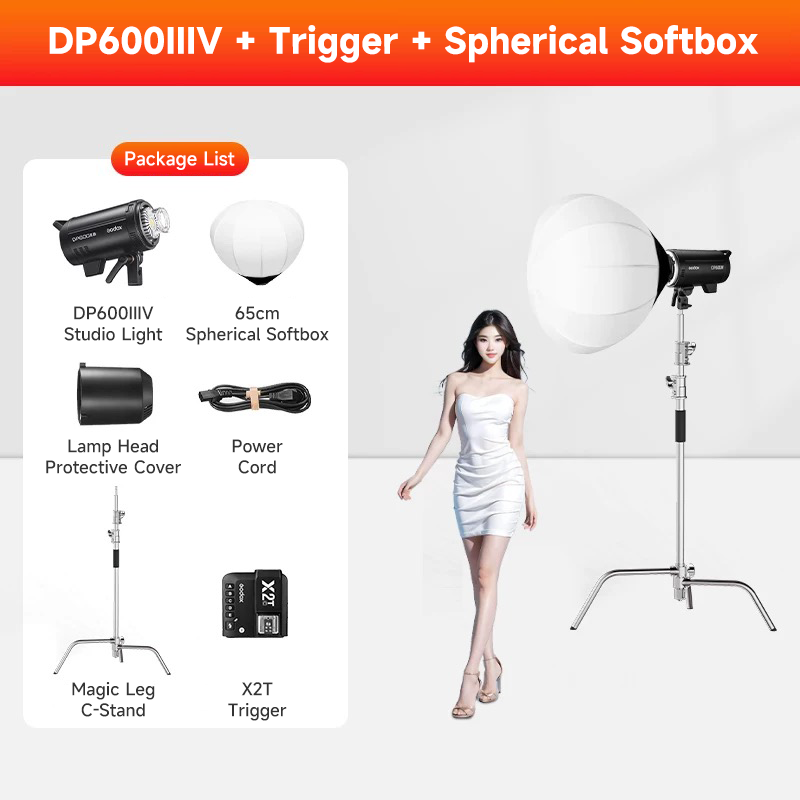 DP600IIIV + 65cm Softball + X2t + 3.3m C Stand