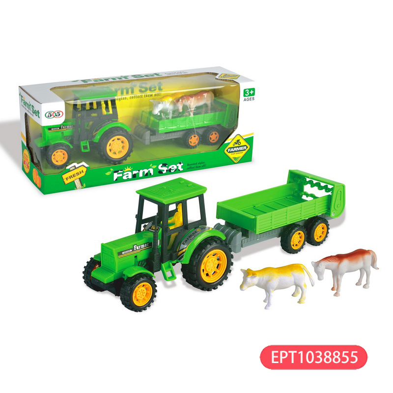 EPT1038855-Inertia farmer's car with cattle + horse(72pcs/ctn)