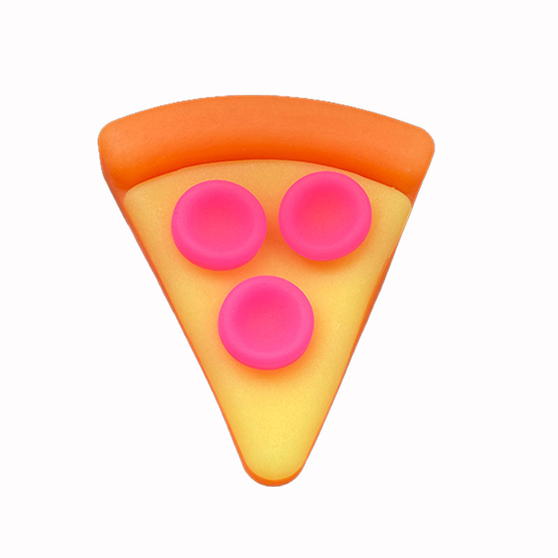 Jouet à presser pizza Tpr-sac orange-opp