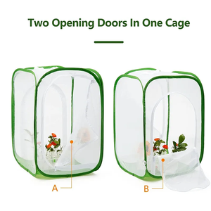 KWS büyük temizle kelebek böcek yetiştiriciliği Bug Bug böcek için katlanabilir Pop-up Mesh Net kafes - Product Image 4