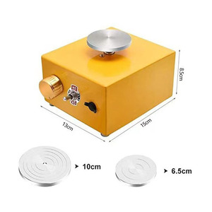 Bview Art Mini Double Turntables Electric Ceramic Pottery Wheel Machine for <strong>Making</strong> Ceramic Working <strong>Clay</strong> Crafts - Product Image 2