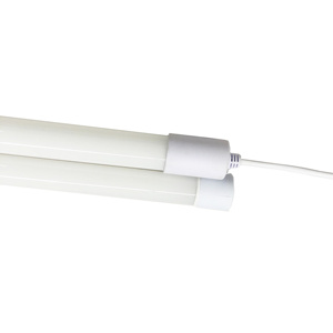 T8防水18WLEDチューブ2FT/4FT/6000K IP68トライプルーフライト継手、両面入力PF0.5ガラスプラスチックソケット付き - Product Image 2