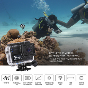 Para SJCAM SJ8 Pro Mini Cámara de Acción 60fps 24MP pantalla Dual impermeable 4K Video visión nocturna gran angular WiFi conectividad remota