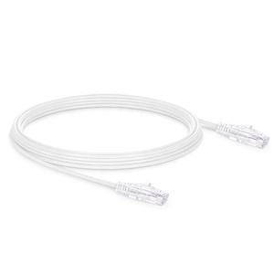 28AWG Snaggless White PVC Slim Ethernet Network Patch Cable 0,15 m Cat6a Cables de comunicación sin blindaje (UTP) - Product Image 3