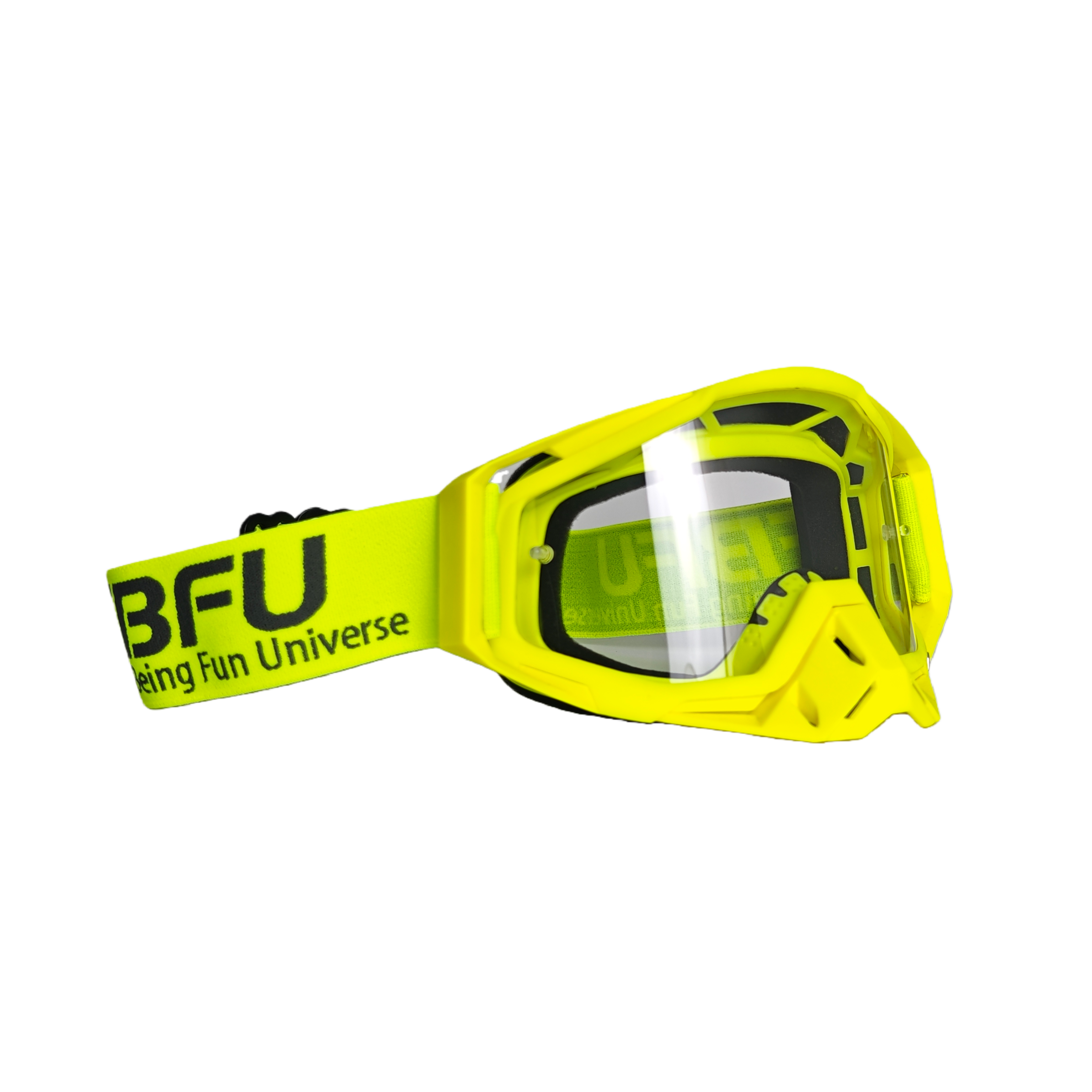 Yellow framed transparent glasses