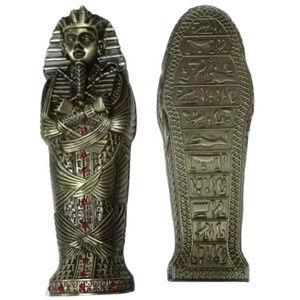 Pharaoh Ai Cập Cổ Đại Vua Tut Quan Tài Hình Dạng Trang Sức Hộp Nữ Trang - Product Image 1
