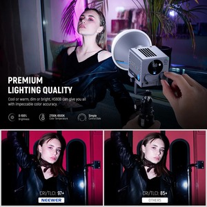 Für NEEWER HS60B 60W Mini-Video licht Tragbare zweifarbige COB-LED-Beleuchtung mit kontinuierlicher App-Steuerung für den fotografischen Gebrauch - Product Image 3
