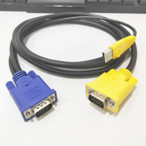 Cable KVM USB 2 en 1 de 6 pies de alta calidad, accesorio especialmente para Control remoto, interruptor KVM combinando conector USB y VGA - Product Image 6