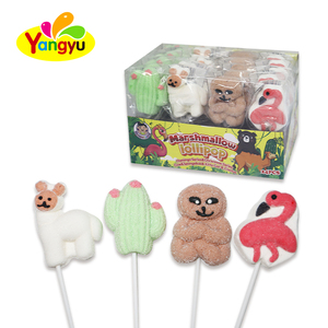 Hot bán bán buôn mềm trái cây có hương vị nhiều màu marshmellow <span class=keywords><strong>Lollipop</strong></span> Halal kẹo ngọt - Product Image 5
