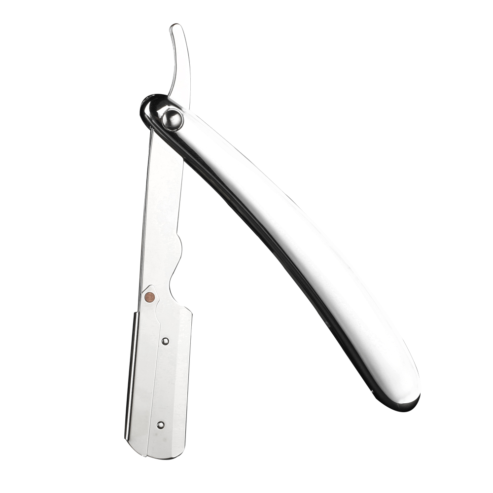 Tenedor de plata de la maquinilla de afeitar con la Caja