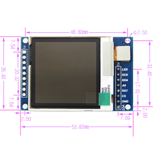 1,6 Inch OLED 1.6 "TFT IPS OLED Transflektive Modul LCD Display DIY SPI Serial Port 130*130 kommunizieren