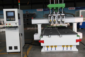Factory Price <strong>Multi</strong> 4 Heads 4 Spindles <strong>Cnc</strong> <strong>Router</strong> 1325 with <strong>ATC</strong> Change Tool - Product Image 4