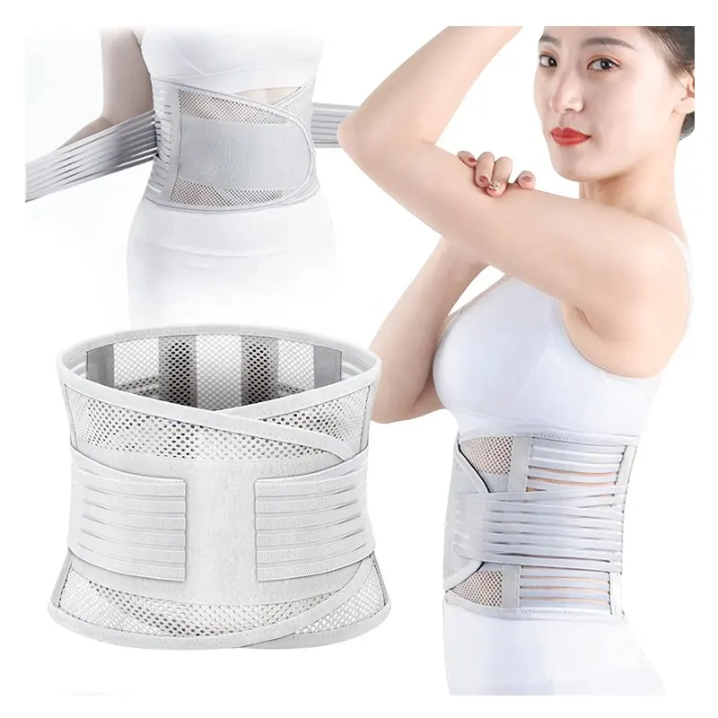 Ceinture de soutien du dos pour hommes et femmes, ceinture de soutien lombaire réglable à double traction pour le bas du dos