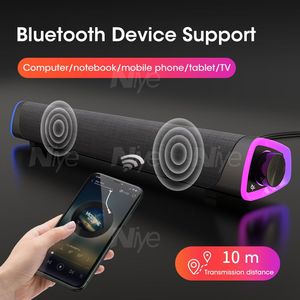 Barra de altavoz 4D para ordenador, Subwoofer con sonido estéreo, Bluetooth, para Macbook, portátil, Notebook, PC, reproductor de música con cable - Product Image 3