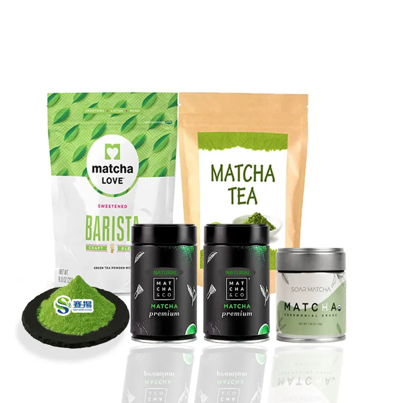 Fornitura di produzione di imballaggi personalizzati sfusi 100% di alta qualità cerimoniale marchio privato puro verde polvere di tè Matcha