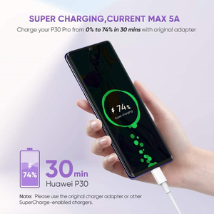 适用于Android的5A增压USB-C电缆高速快速充电C型电缆