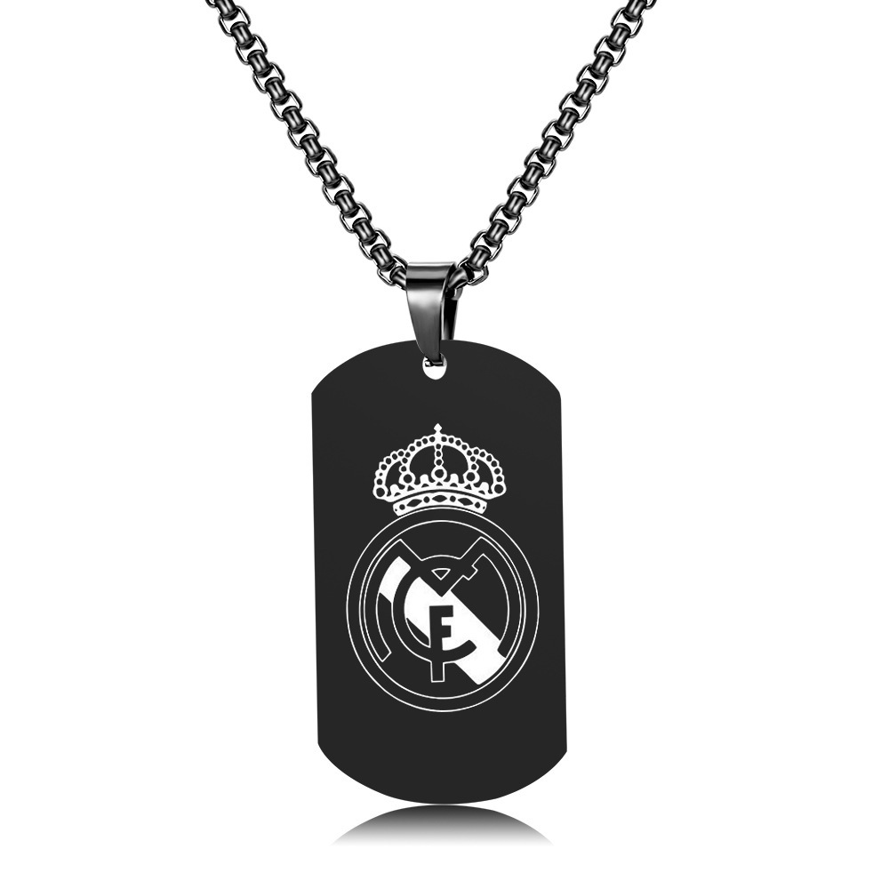 Collier noir-real madrid